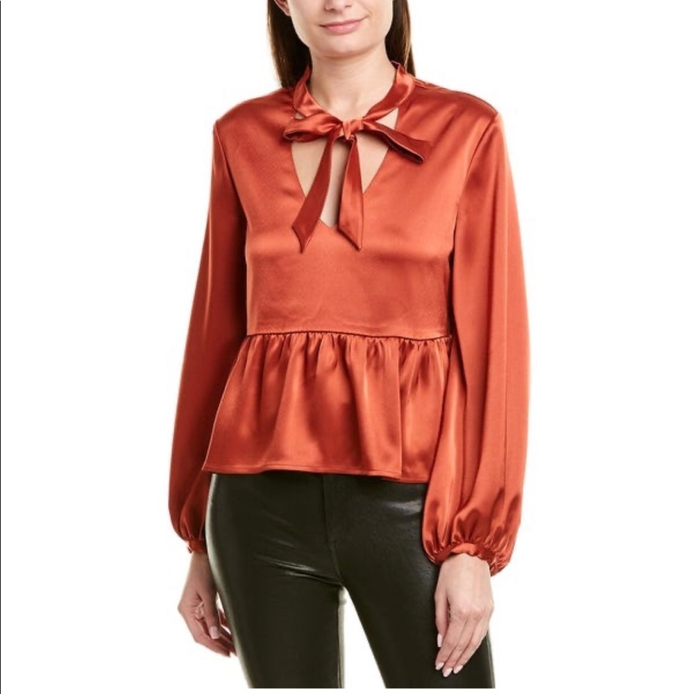 🔥HP🔥David Lerner necktie Blouse.🔥🔥🔥🔥🔥🔥